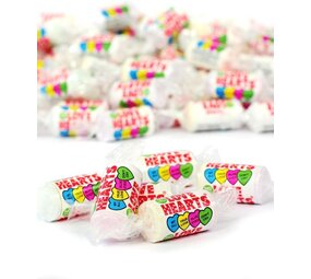 Swizzels Mini rouleaux de bonbons en forme de cœurs | 25 pièces