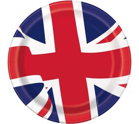 Unique Party Panneaux Union Jack du Royaume-Uni 22 cm | 8 pièces Unique Party Panneaux Union Jack du Royaume-Uni 22 cm | 8 pièces