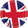 Unique Party Schilder mit Union Jack des Vereinigten Königreichs, 22 cm | 8 Stück
