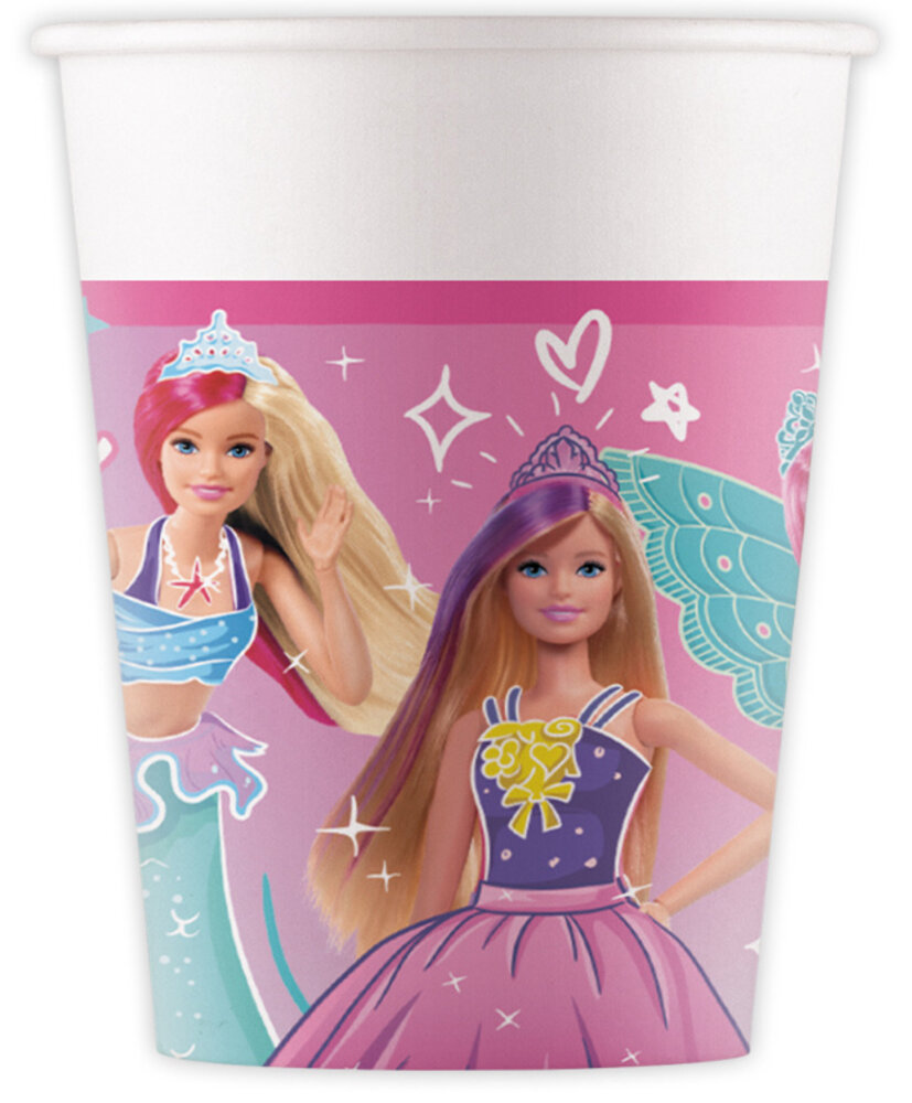 Procos Party Barbie Fantasy Cups 200ml | 8 Stück
