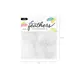 Tuf-Tuf White Decorative Feathers 5-8cm | 50 pieces