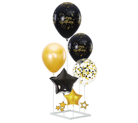 Tuf-Tuf Happy Birthday Ballonnen Met Standaard DIY | per set Tuf-Tuf Happy Birthday Ballonnen Met Standaard DIY | per set