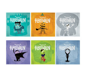 Tuf-Tuf Halloween Monsters Napkins 33x33cm | 12 pieces
