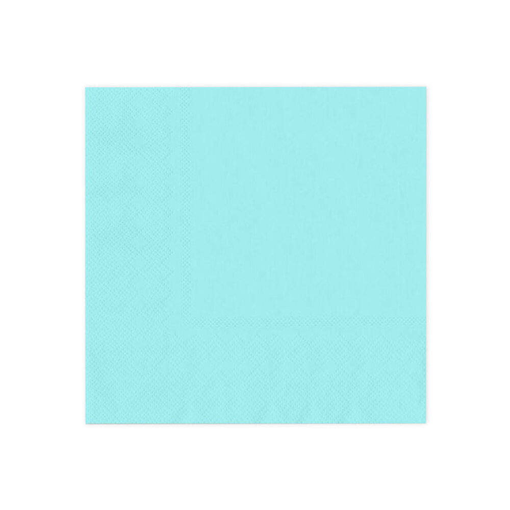 Tuf-Tuf Turquoise Servetten 33x33cm | 10 stuks