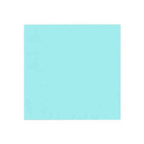Tuf-Tuf Türkisfarbene Servietten 33x33cm | 10 Stück