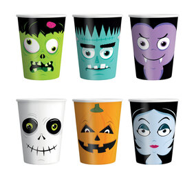 Tuf-Tuf Halloween Monsters Cups 220ml | 6 pieces