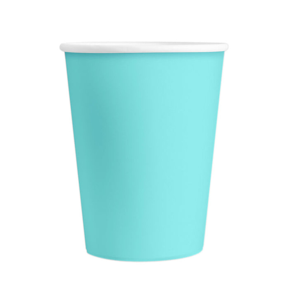 Tuf-Tuf Gobelets turquoise 220 ml | 6 pièces