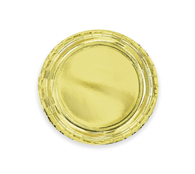 Tuf-Tuf Gold Metallic Plates 18cm | 6 pieces