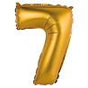 Godan Ballon chiffre 7 en feuille d'or mat | 35 cm Godan Ballon chiffre 7 en feuille d'or mat | 35 cm