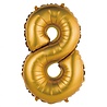 Godan Matte Gold Foil Balloon Number 8 | 35cm Godan Matte Gold Foil Balloon Number 8 | 35cm
