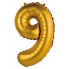 Godan Ballon chiffre 9 en feuille d'or mat | 35 cm Godan Ballon chiffre 9 en feuille d'or mat | 35 cm