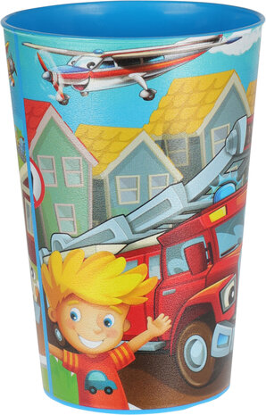 Tuf-Tuf Gobelet de friandises pour pompiers 340 ml | à ​​l'unité