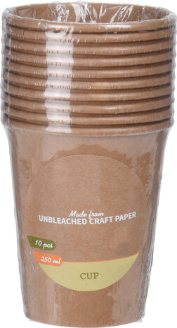 Tuf-Tuf Kraft-Becher 250 ml | 10 Stück
