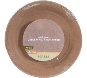 Tuf-Tuf Assiettes Kraft 17 cm | 10 pièces