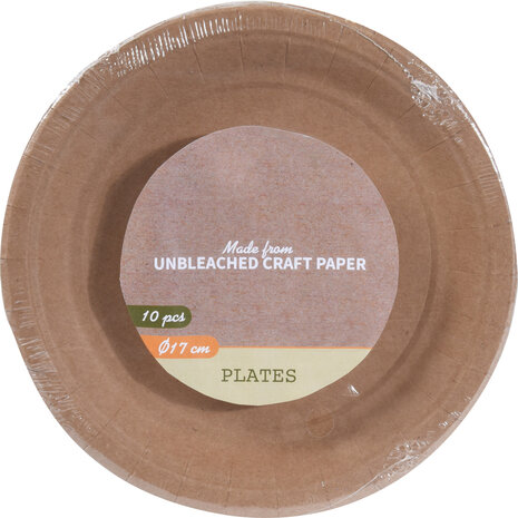 Tuf-Tuf Kraftpapierteller 17 cm | 10 Stück