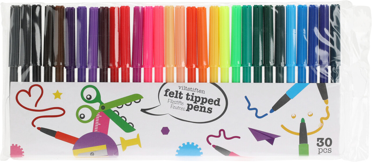 Free and Easy Crayons de couleur | 30 pièces