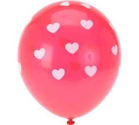 Balloonzone Ballonnen met Hartprint 30cm | 12 stuks Balloonzone Ballonnen met Hartprint 30cm | 12 stuks