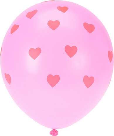 Balloonzone Ballons à motif cœur 30 cm | 12 pièces