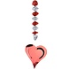 Tuf-Tuf Hanging Decoration Spiral 3D Heart 60cm | 3 pieces