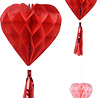 Tuf-Tuf Hang Decoratie Honeycomb Hart met Tassel | 2 stuks Tuf-Tuf Hang Decoratie Honeycomb Hart met Tassel | 2 stuks