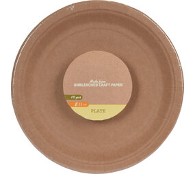 Tuf-Tuf Kraft Plates 22.5cm | 10 pieces