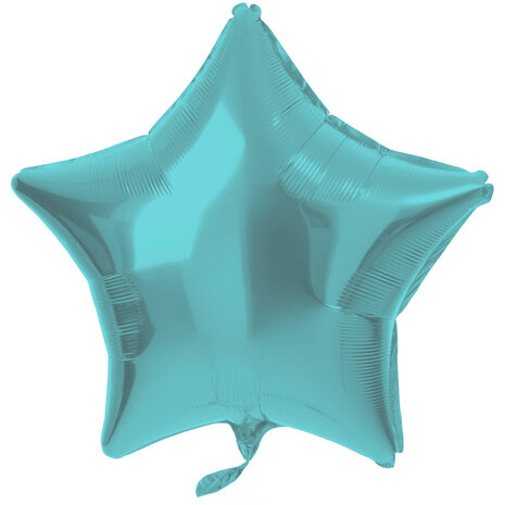 Folat Helium Ballon Ster Pastel Aqua 48cm | per stuk Folat Helium Ballon Ster Pastel Aqua 48cm | per stuk