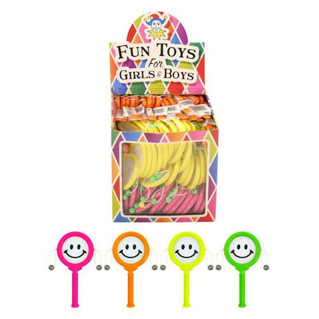 Henbrandt Spin Drum Smiley 10cm | 12 pieces