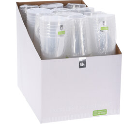 Tuf-Tuf Transparent Drinking Cups 500ml | 6 pieces