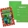 Procos Party Invitations Minecraft | 6 pièces Procos Party Invitations Minecraft | 6 pièces
