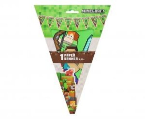 Procos Party Minecraft-Girlande 230 cm | pro Stück