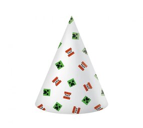 Procos Party Chapeaux Minecraft | 6 pièces