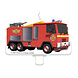 Amscan Fire Truck Candle | per piece