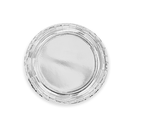 Tuf-Tuf Silver Metallic Plates 18cm | 6 pieces
