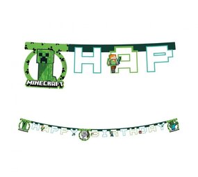 Procos Party Minecraft-Buchstabengirlande 2 m | pro Stück