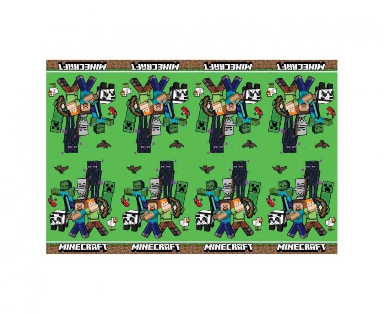 Procos Party Minecraft Tablecloth 120x180cm | per piece