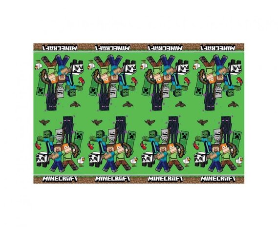 Procos Party Minecraft Tablecloth 120x180cm | per piece