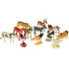 LG Imports Mini-jouets d'animaux de la ferme (3-6 cm) | 12 pièces