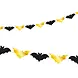 PartyPal Fledermausgirlande Schwarz mit Gold | 2,5 m