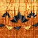 PartyPal Black Bat Hanging Decoration | 6 Pieces