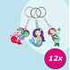 LG Imports Mermaid Keychain | 12 pieces