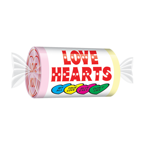 Snoep mini rolls Love Hearts | per kilo Snoep mini rolls Love Hearts | per kilo