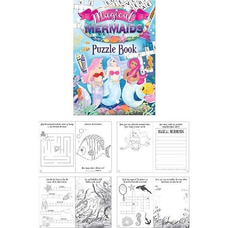 Henbrandt Livret de puzzles sirène 14x10cm | 12 pièces