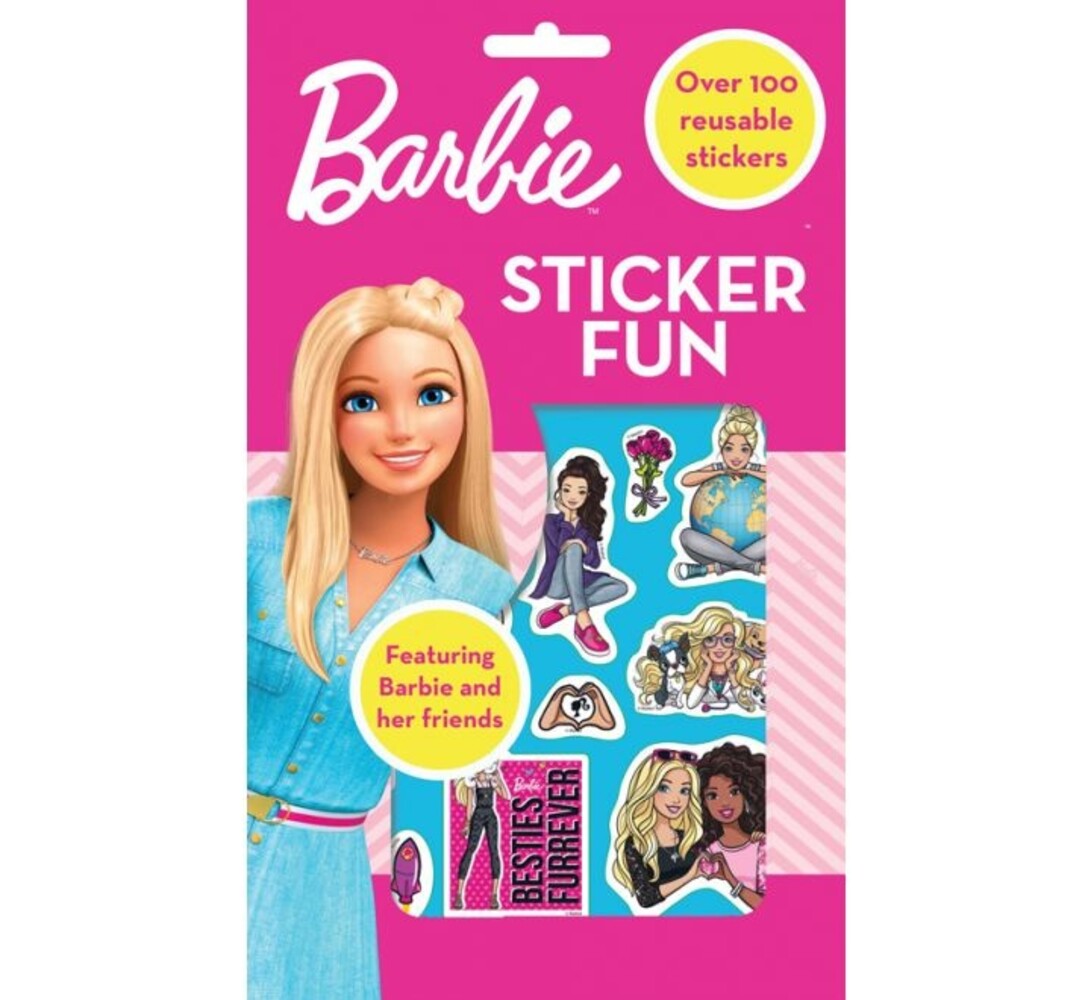 ALLIGATOR PRODUCTS Barbie Sticker Book with 5 sheets | Over 100 stickers