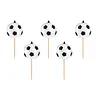 Tuf-Tuf Bougies 3D pour gâteau sur le thème du football | 5 pièces