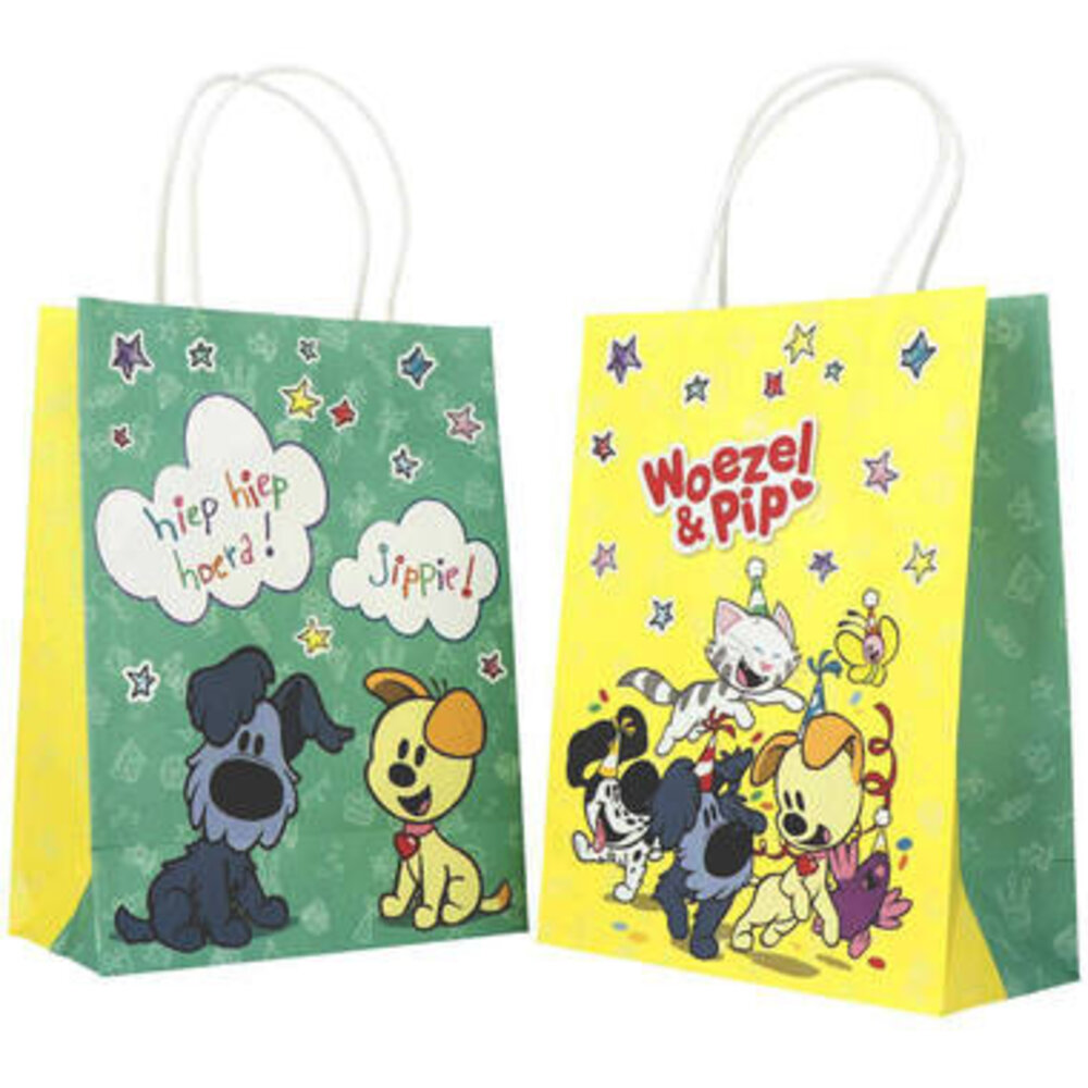 Folat Woezel und Pip Gastgeschenktüten 27x20cm | 6 Stück