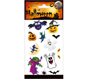 WeFiesta Halloween Tattoo's | 12 stuks WeFiesta Halloween Tattoo's | 12 stuks