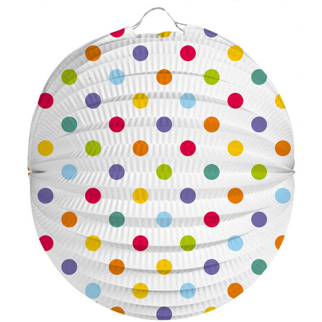 Folat Polka Dot Laternenkugel 22 cm | pro Stück