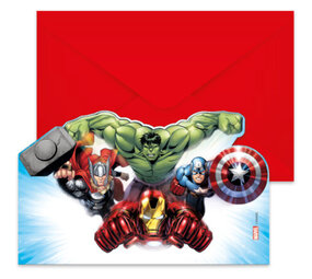 Procos Party Invitations Avengers Pierres d'Infinité | 6 pièces