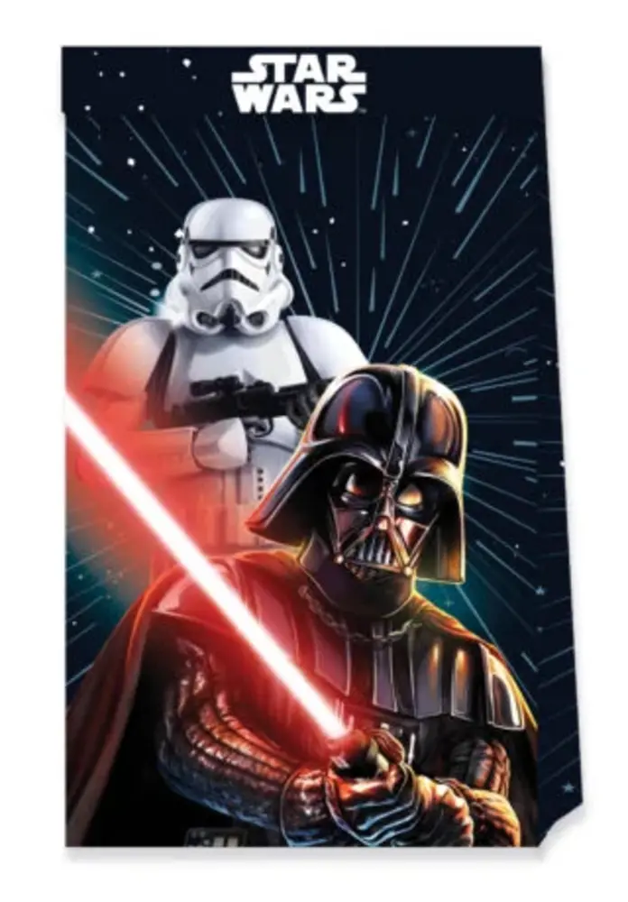WeFiesta Star Wars Galaxy Partytüten 24x13cm | 4 Stück