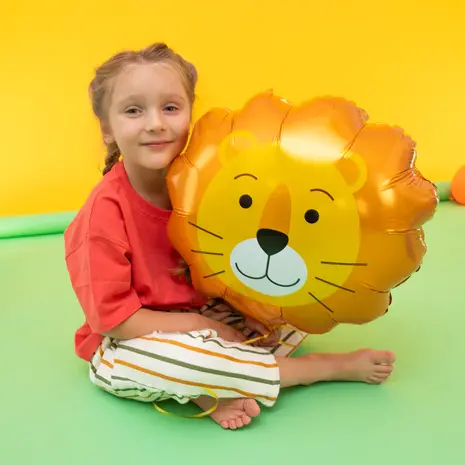 Tuf-Tuf Ballon en aluminium Lion | 52 x 52 cm